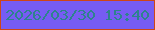文字の大きさ：4、枠の色：ce4616、背景の色：765cf3、文字の色：2d838d 無料ブログパーツのブログ時計