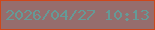 文字の大きさ：1、枠の色：ce471b、背景の色：966d6d、文字の色：659a97 無料ブログパーツのブログ時計