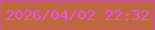 文字の大きさ：1、枠の色：ce50a8、背景の色：c0673f、文字の色：e554e2 無料ブログパーツのブログ時計