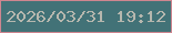 文字の大きさ：4、枠の色：ce868f、背景の色：427277、文字の色：b6b7ae 無料ブログパーツのブログ時計