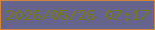 文字の大きさ：5、枠の色：ce8741、背景の色：66648d、文字の色：777817 無料ブログパーツのブログ時計