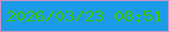 文字の大きさ：3、枠の色：ce93c3、背景の色：1c9be9、文字の色：3cc307 無料ブログパーツのブログ時計