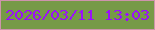 文字の大きさ：2、枠の色：ce94ac、背景の色：769a47、文字の色：9b10fa 無料ブログパーツのブログ時計