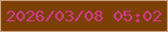文字の大きさ：3、枠の色：cea07e、背景の色：7d4004、文字の色：d23a89 無料ブログパーツのブログ時計
