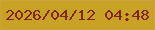 文字の大きさ：3、枠の色：cea33c、背景の色：c7a224、文字の色：82260d 無料ブログパーツのブログ時計