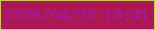 文字の大きさ：2、枠の色：cec75c、背景の色：ad1755、文字の色：a219a7 無料ブログパーツのブログ時計