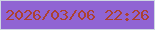 文字の大きさ：2、枠の色：ced7e2、背景の色：9064d3、文字の色：ac4131 無料ブログパーツのブログ時計