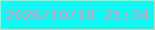 文字の大きさ：2、枠の色：ced8b2、背景の色：0ff8f3、文字の色：e594bb 無料ブログパーツのブログ時計