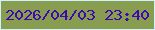 文字の大きさ：5、枠の色：cef1fc、背景の色：889d4f、文字の色：3d0ab2 無料ブログパーツのブログ時計