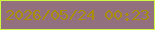 文字の大きさ：4、枠の色：cef940、背景の色：93707e、文字の色：aa8e09 無料ブログパーツのブログ時計