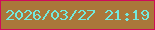 文字の大きさ：5、枠の色：cf0b5b、背景の色：aa773a、文字の色：72e9dd 無料ブログパーツのブログ時計