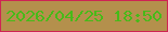 文字の大きさ：5、枠の色：cf2453、背景の色：b4904c、文字の色：47ba19 無料ブログパーツのブログ時計