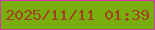 文字の大きさ：4、枠の色：cf3ba8、背景の色：7aad0e、文字の色：a24122 無料ブログパーツのブログ時計