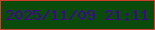 文字の大きさ：5、枠の色：cf3f2e、背景の色：0a4b0c、文字の色：3e088e 無料ブログパーツのブログ時計
