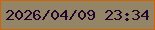 文字の大きさ：5、枠の色：cf6505、背景の色：948567、文字の色：1f0630 無料ブログパーツのブログ時計
