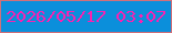 文字の大きさ：1、枠の色：cf707a、背景の色：0b8fdb、文字の色：f822b2 無料ブログパーツのブログ時計