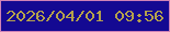 文字の大きさ：2、枠の色：cf82b6、背景の色：140992、文字の色：b5a24b 無料ブログパーツのブログ時計
