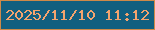 文字の大きさ：1、枠の色：cf8948、背景の色：125f7f、文字の色：f4a46e 無料ブログパーツのブログ時計