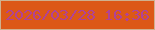 文字の大きさ：3、枠の色：cfb18e、背景の色：dc5817、文字の色：b04296 無料ブログパーツのブログ時計