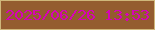 文字の大きさ：2、枠の色：cfb77a、背景の色：945c2f、文字の色：d703b7 無料ブログパーツのブログ時計