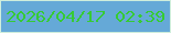 文字の大きさ：1、枠の色：cfeedc、背景の色：65a9d7、文字の色：36cb34 無料ブログパーツのブログ時計