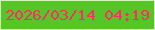 文字の大きさ：4、枠の色：cff7b7、背景の色：55c527、文字の色：f83165 無料ブログパーツのブログ時計