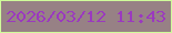 文字の大きさ：2、枠の色：cffb9a、背景の色：978185、文字の色：9b39bf 無料ブログパーツのブログ時計