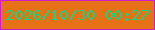 文字の大きさ：3、枠の色：d01fc8、背景の色：e67116、文字の色：16d478 無料ブログパーツのブログ時計