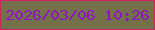 文字の大きさ：3、枠の色：d02164、背景の色：74714a、文字の色：8f13c4 無料ブログパーツのブログ時計