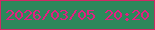 文字の大きさ：5、枠の色：d02965、背景の色：2d885b、文字の色：e21f81 無料ブログパーツのブログ時計
