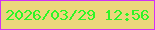 文字の大きさ：4、枠の色：d031f5、背景の色：ecd67c、文字の色：2df626 無料ブログパーツのブログ時計