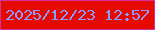 文字の大きさ：2、枠の色：d03395、背景の色：e60900、文字の色：8c9bfd 無料ブログパーツのブログ時計