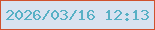 文字の大きさ：4、枠の色：d0512e、背景の色：d8e2f0、文字の色：57b0c5 無料ブログパーツのブログ時計