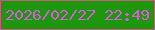 文字の大きさ：2、枠の色：d05486、背景の色：1c980b、文字の色：e354e3 無料ブログパーツのブログ時計