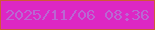 文字の大きさ：2、枠の色：d05937、背景の色：dd27c4、文字の色：ba67d2 無料ブログパーツのブログ時計