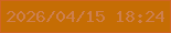 文字の大きさ：4、枠の色：d06524、背景の色：c56d04、文字の色：cd7f4e 無料ブログパーツのブログ時計