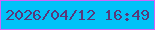 文字の大きさ：2、枠の色：d065f9、背景の色：01c2f8、文字の色：593879 無料ブログパーツのブログ時計