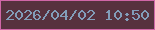 文字の大きさ：5、枠の色：d066a7、背景の色：57313e、文字の色：829db9 無料ブログパーツのブログ時計