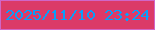 文字の大きさ：4、枠の色：d066c8、背景の色：db3a68、文字の色：059ffa 無料ブログパーツのブログ時計