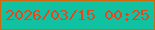文字の大きさ：4、枠の色：d0690d、背景の色：11c2a2、文字の色：e7461c 無料ブログパーツのブログ時計