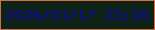 文字の大きさ：1、枠の色：d07041、背景の色：0e2217、文字の色：100a98 無料ブログパーツのブログ時計