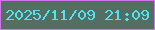 文字の大きさ：5、枠の色：d073ed、背景の色：546f62、文字の色：50e3f6 無料ブログパーツのブログ時計