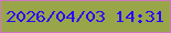 文字の大きさ：4、枠の色：d075c1、背景の色：98a649、文字の色：2909fc 無料ブログパーツのブログ時計