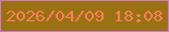 文字の大きさ：5、枠の色：d07ac7、背景の色：9b7213、文字の色：f87f57 無料ブログパーツのブログ時計