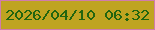 文字の大きさ：2、枠の色：d07cac、背景の色：bfa421、文字の色：21650f 無料ブログパーツのブログ時計