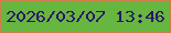 文字の大きさ：4、枠の色：d07d4e、背景の色：67b640、文字の色：2c166a 無料ブログパーツのブログ時計