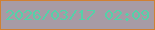 文字の大きさ：5、枠の色：d08033、背景の色：a79ba5、文字の色：55d1a8 無料ブログパーツのブログ時計