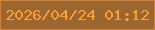 文字の大きさ：1、枠の色：d0833b、背景の色：9c6631、文字の色：fd9d36 無料ブログパーツのブログ時計