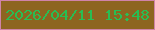 文字の大きさ：1、枠の色：d083a9、背景の色：8d6520、文字の色：29be53 無料ブログパーツのブログ時計