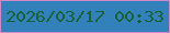 文字の大きさ：4、枠の色：d089c8、背景の色：3381bb、文字の色：196138 無料ブログパーツのブログ時計